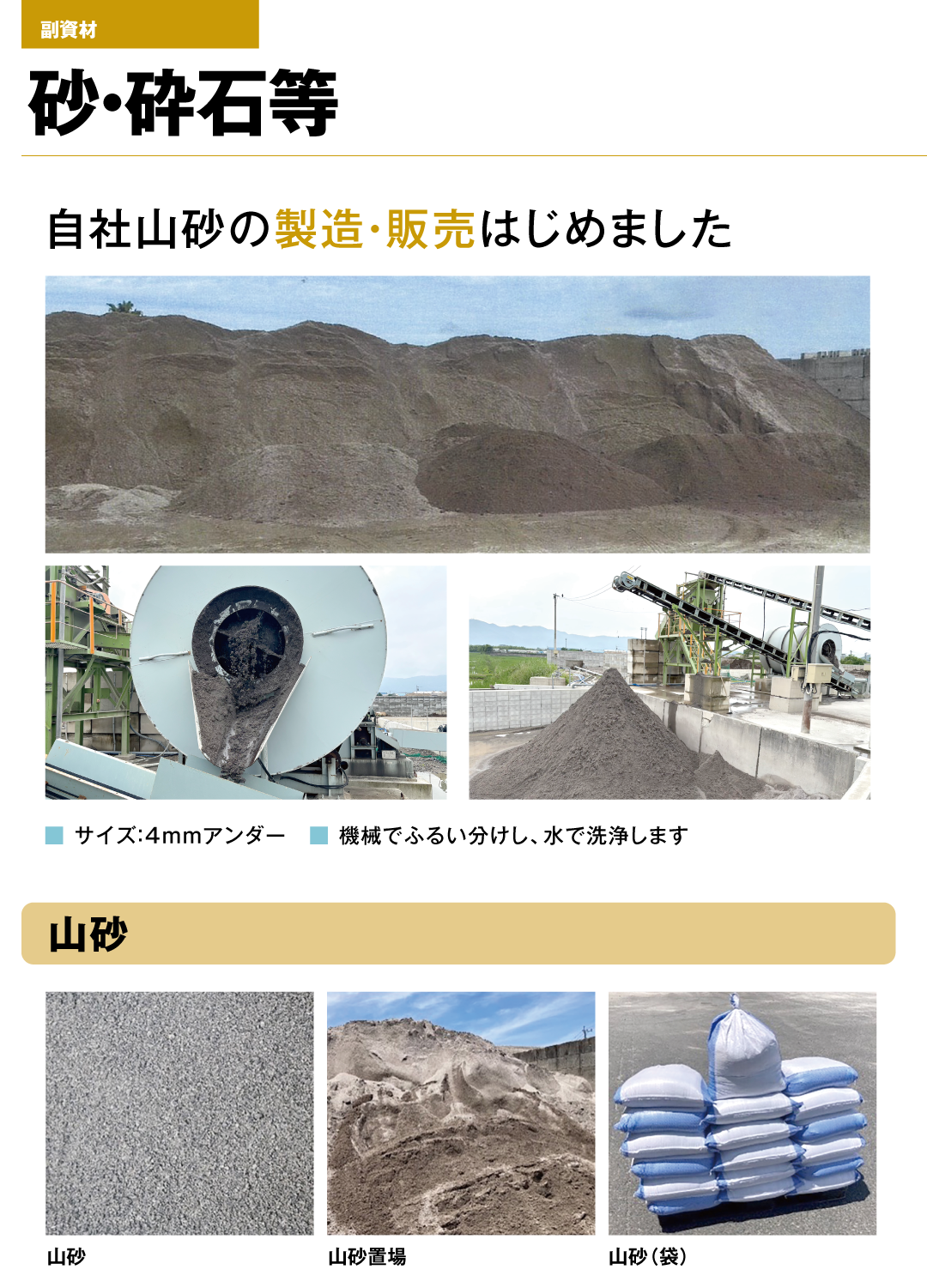 砂・砕石等　山砂